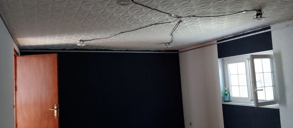 Découvrez notre dernier chantier de pose de plafond tendu à BUETWILLER près de DANEMARIE Rixheim 0
