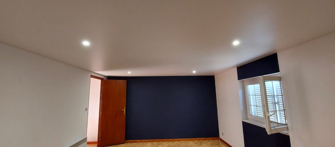 Découvrez notre dernier chantier de pose de plafond tendu à BUETWILLER près de DANEMARIE Riedisheim 2