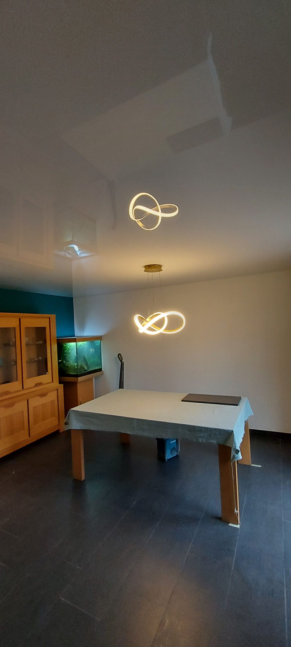 DECOUVREZ NOTRE DERNIER CHANTIER DE POSE DE PLAFOND TENDU A CHAUD A CERNAY Pfastatt