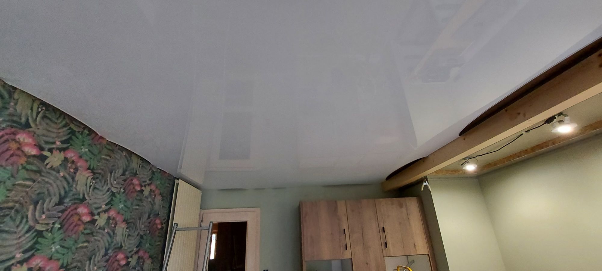 DECOUVREZ NOTRE DERNIER CHANTIER DE POSE DE PLAFOND TENDU A URBES Riedisheim 2