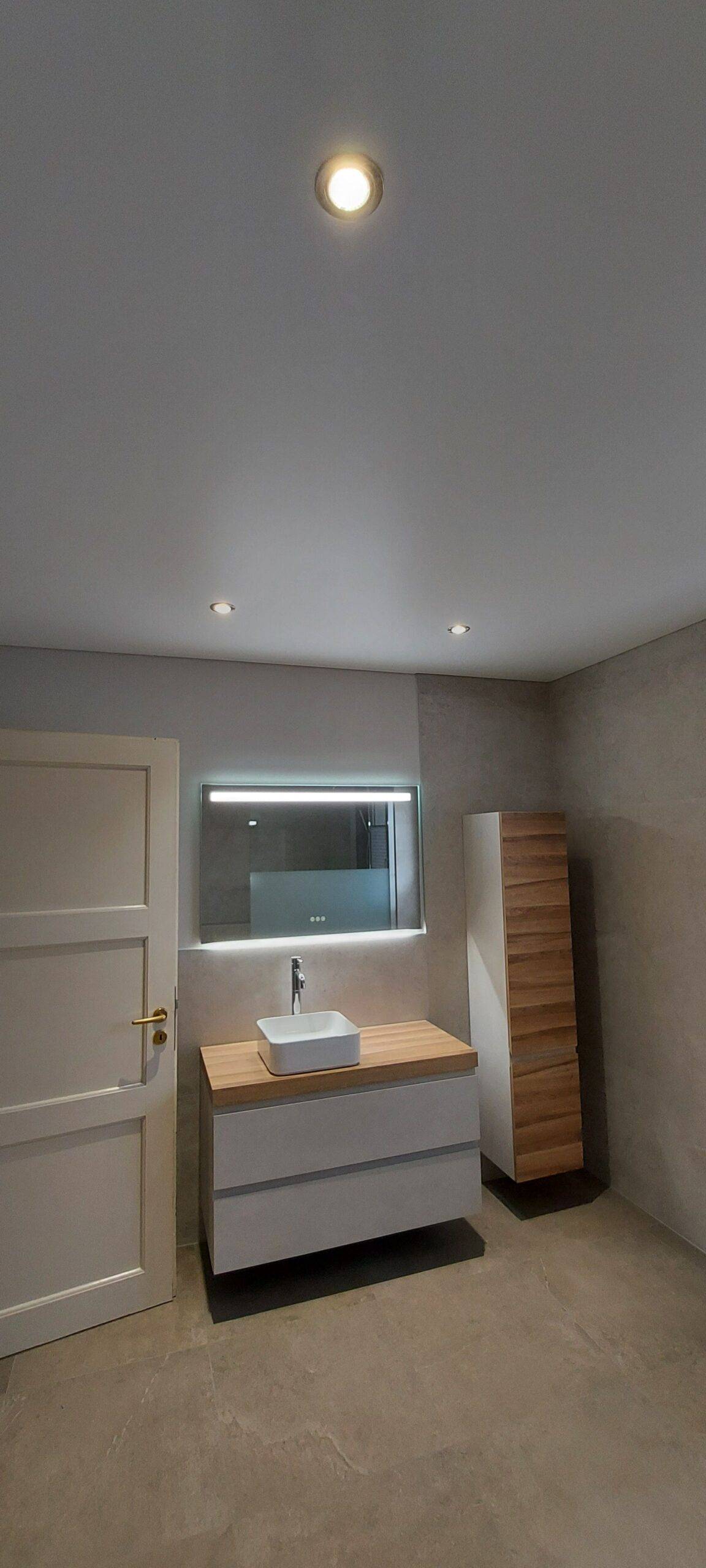 DECOUVREZ NOTRE REALISATION EN POSE DE PLAFOND TENDU A CHAUD EN BLANC MAT A REININGUE. Mulhouse