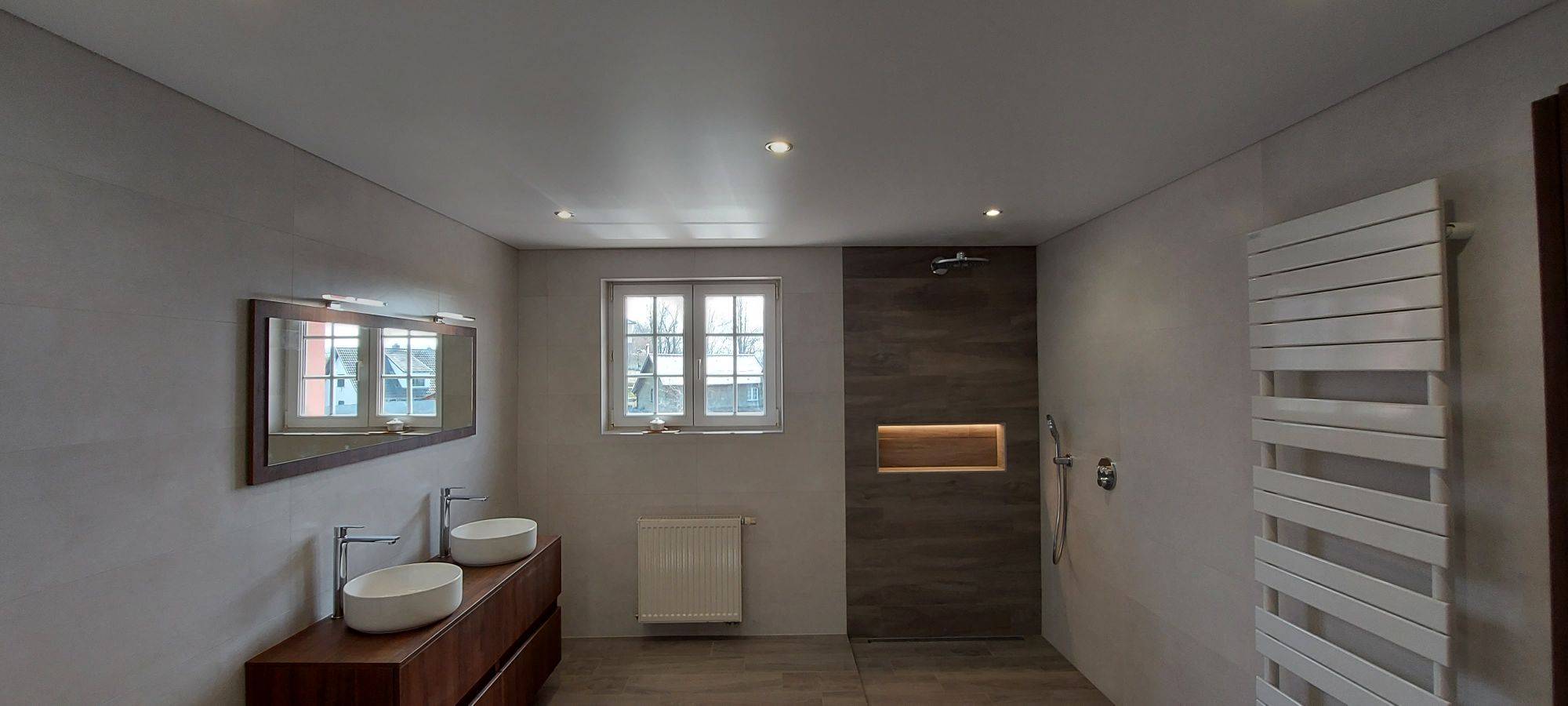 DECOUVREZ NOTRE DERNIERE REALISATION DE POSE DE PLAFOND TENDU A CHAUD EN BLANC MAT A JETTINGEN. Wittelsheim