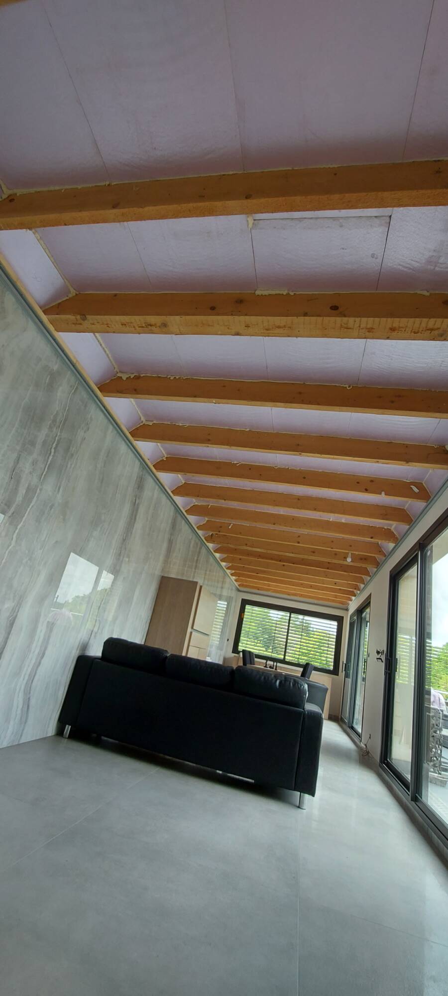 DECOUVREZ NOTRE DERNIERE REALISATION EN PLAFOND TENDU A CHAUD POUR UNE SALLE A MANGER A BRUNSTATT Cernay 0